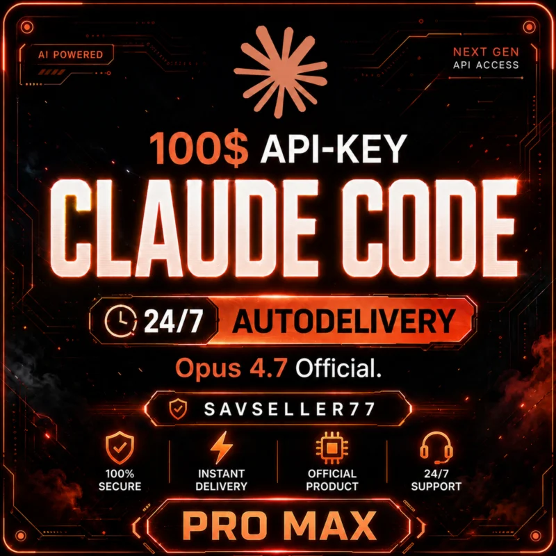 24/7 100$ CLAUDE API OPUS 4.7 Anthropic API
