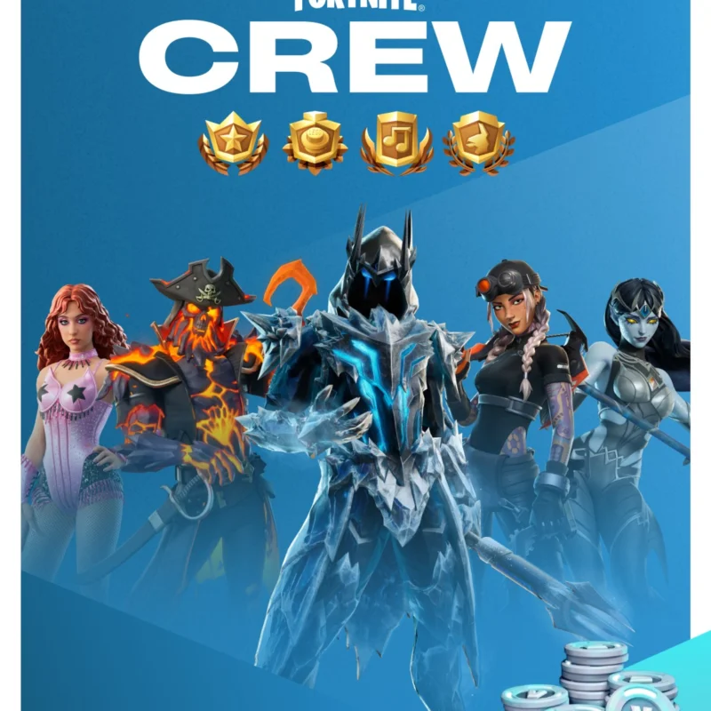 FORTNITE CREW EGS (Battle Pass + 800 VBUKS)
