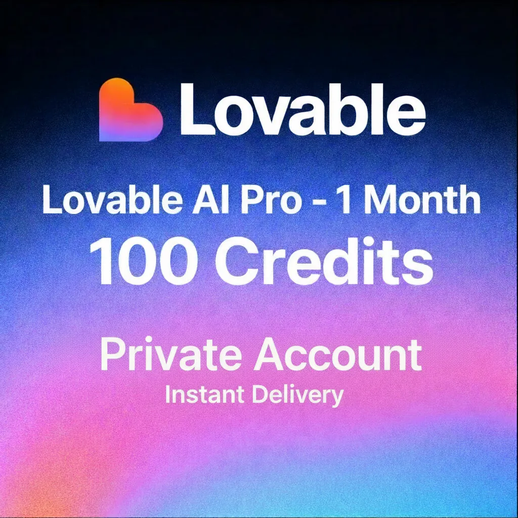 Lovable AI Pro — 1 Month 25 Credits Private