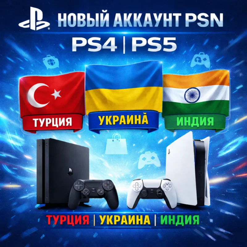 NEW PSN ACCOUNT (PS4/PS5) Turkey Ukraine