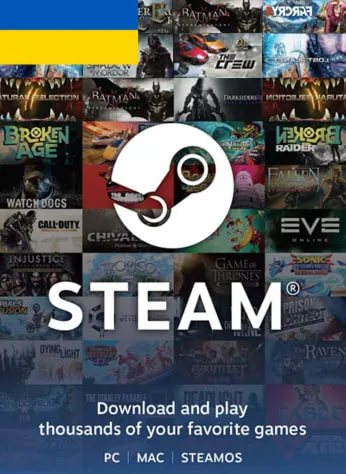 STEAM UKRAINE DIGITAL GIFT CARDS [ 50 -