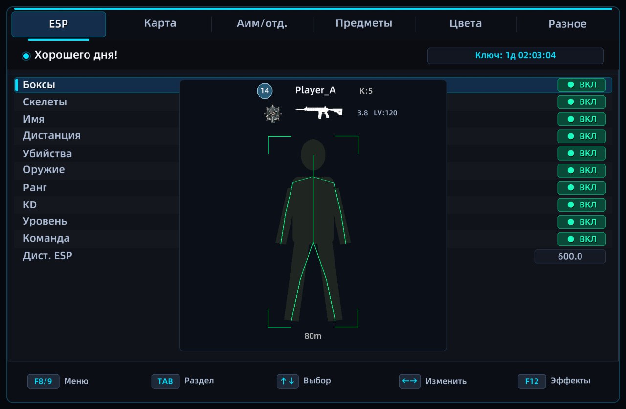 Buy Vortex cheat for PUBG — Aimbot, ESP, Item ESP, mini & big map radar